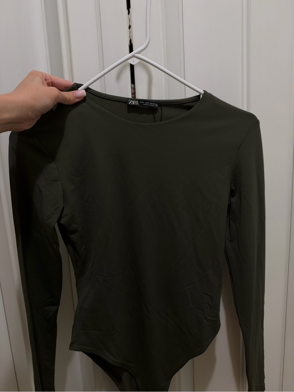 ZARA Olive Green Bodysuit